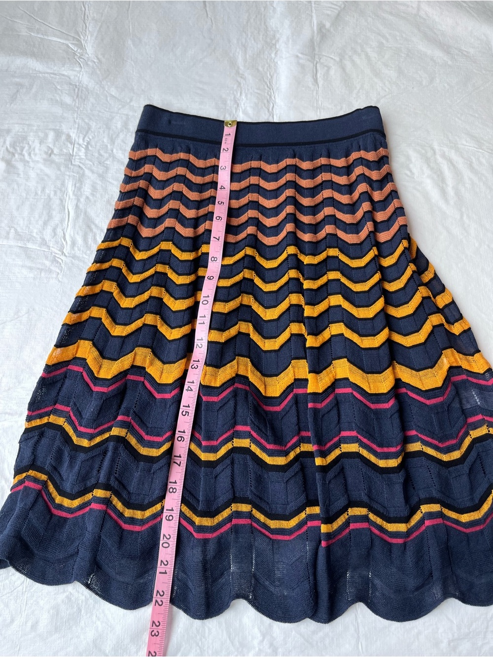 MISSONI Cotton Blend Knit A-Line Skirt - Picture 10 of 12
